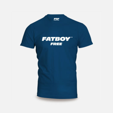 FATBOYFREE Premium Cool Blue T-Shirt - comfortable and stylish apparel.